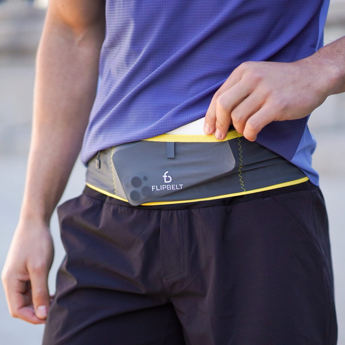 FlipBelt Air - FB0400 - CAR - XS - Carbon - XS - FlipBelt Sweden