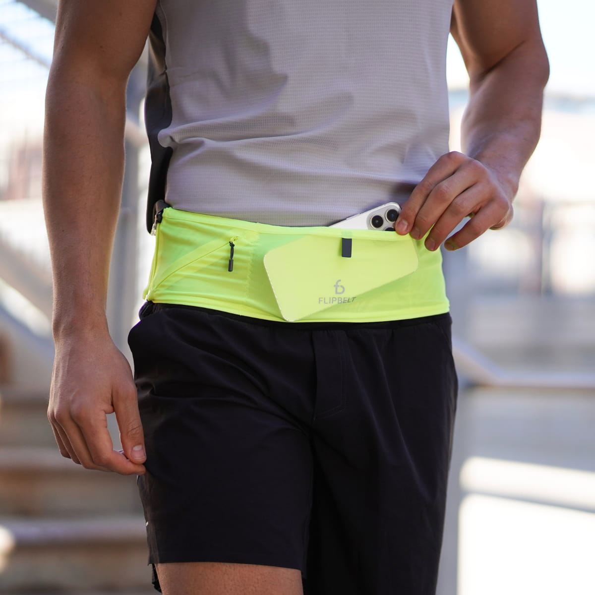 FlipBelt Air - FB0400 - NEOY - XS - Neon Yellow - XS - FlipBelt Sweden