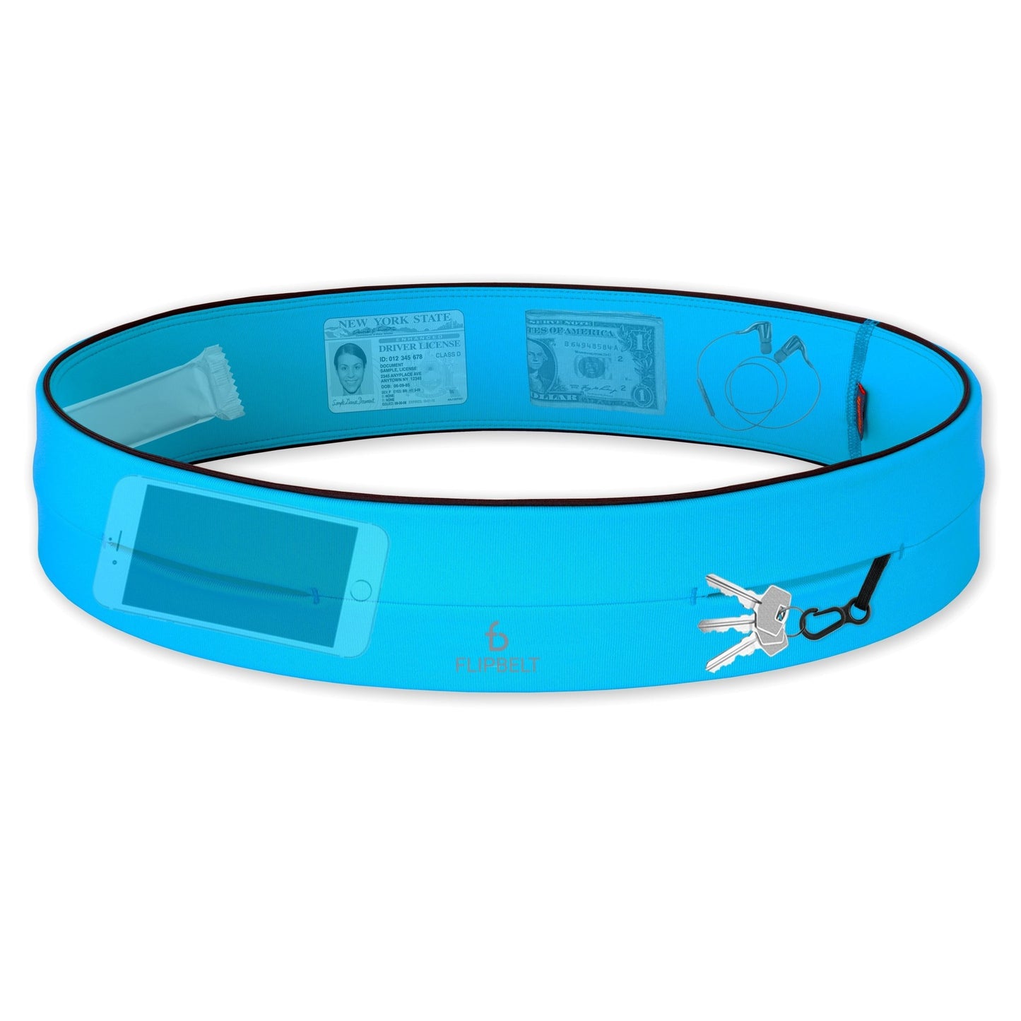 FlipBelt Classic - FB0114 - AQA - XS - AQUA - XS - FlipBelt Sweden