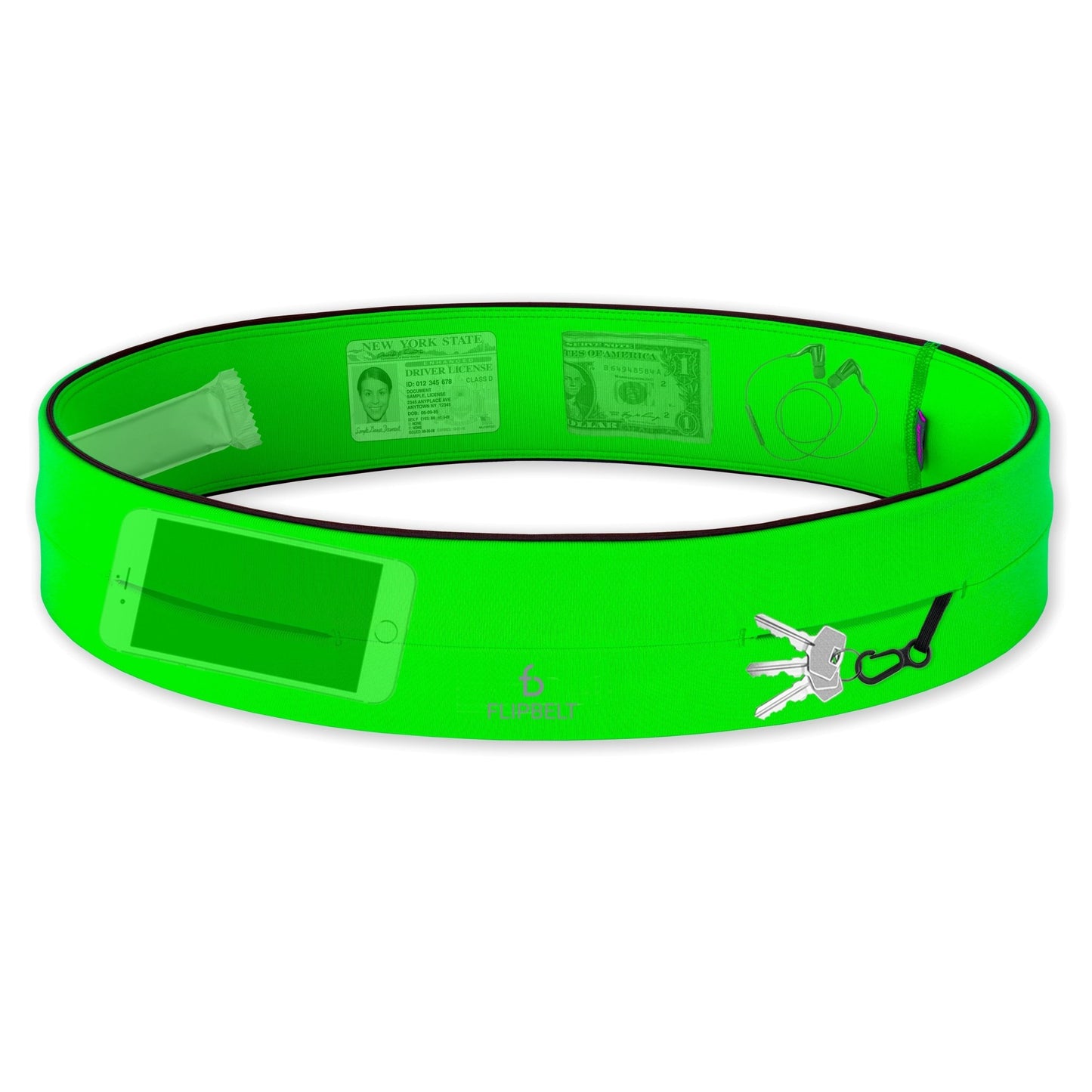 FlipBelt Classic - FB0114 - NGN - XS - GREEN - XS - FlipBelt Sweden
