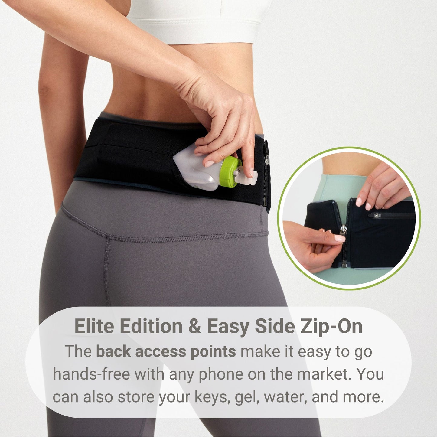 FlipBelt Elite - FB0300 - BLK - XS - XS - FlipBelt Sweden