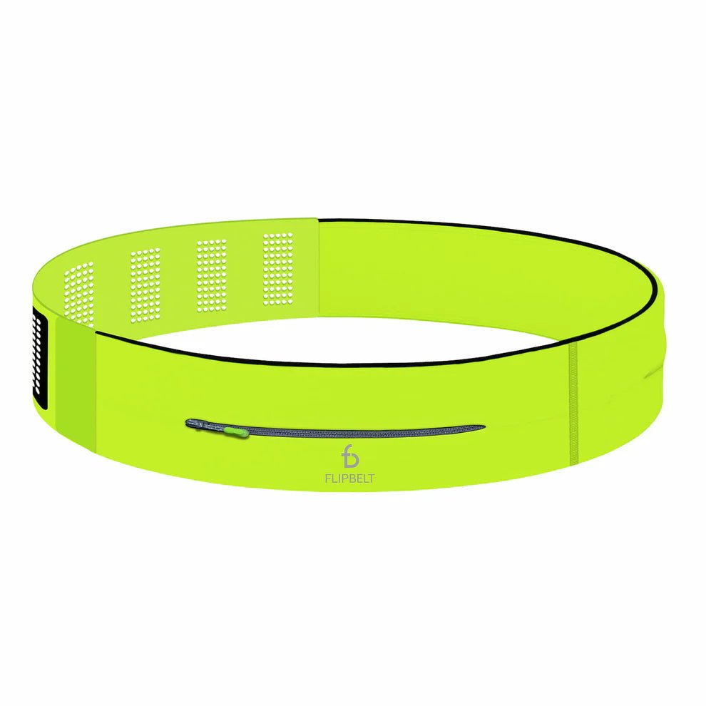 FlipBelt Zipper Adjustable - FB0250 - NEOY - Yellow - FlipBelt Sweden