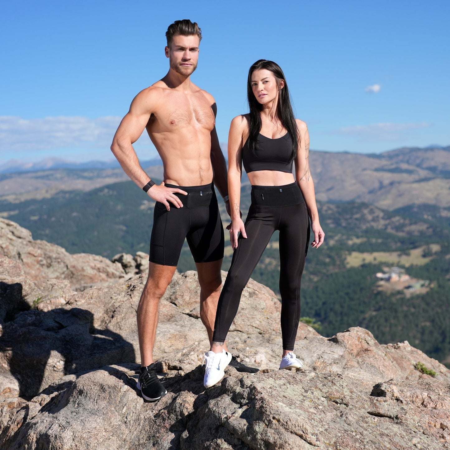 Men's Compression Shorts - Löparshorts - FBMCS1 - BLK - XS - Black - XS - FlipBelt Sweden