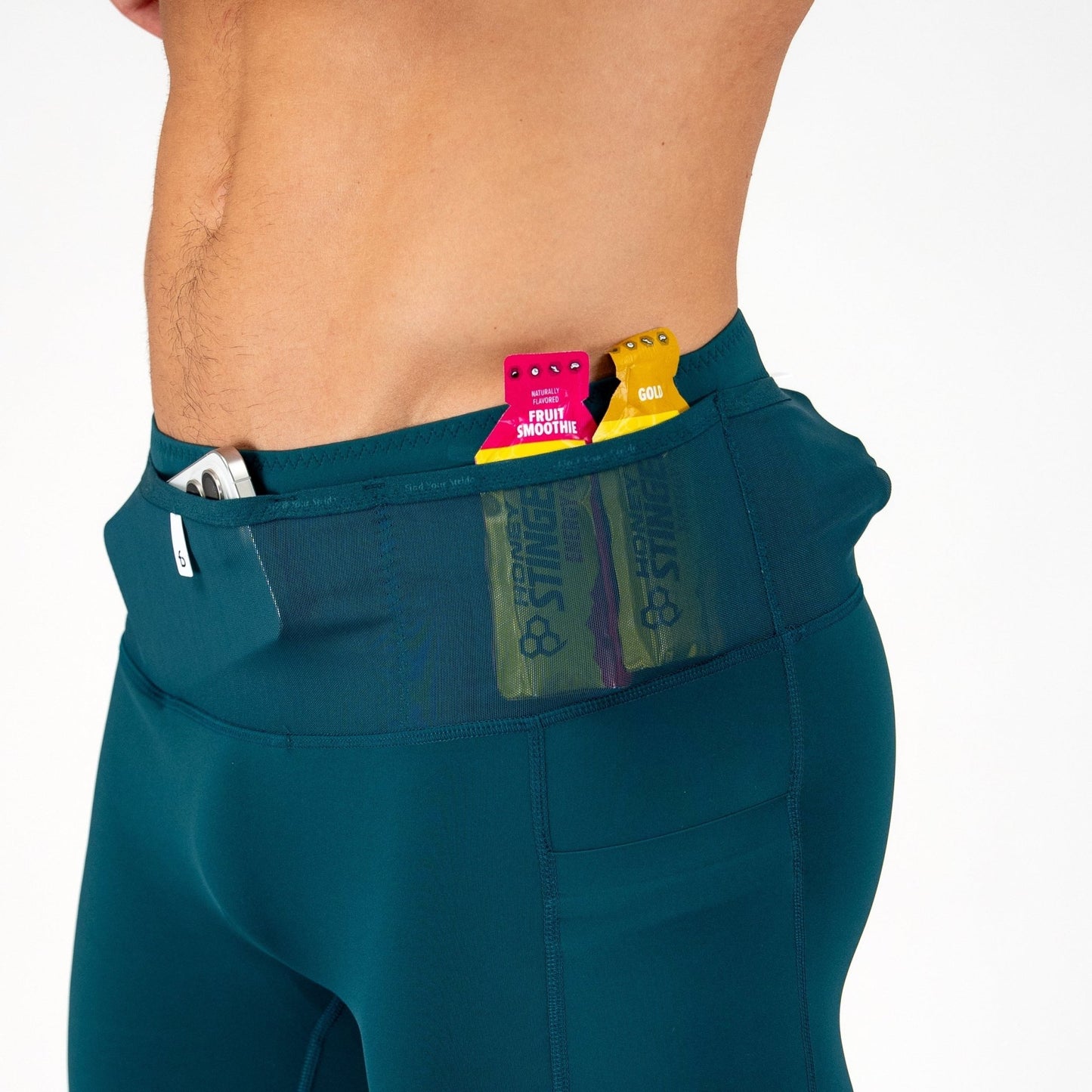Men's Ouray Compression Short - FBMCS3 - DSG - XS - Dark - Sea - Green - XS - FlipBelt Sweden