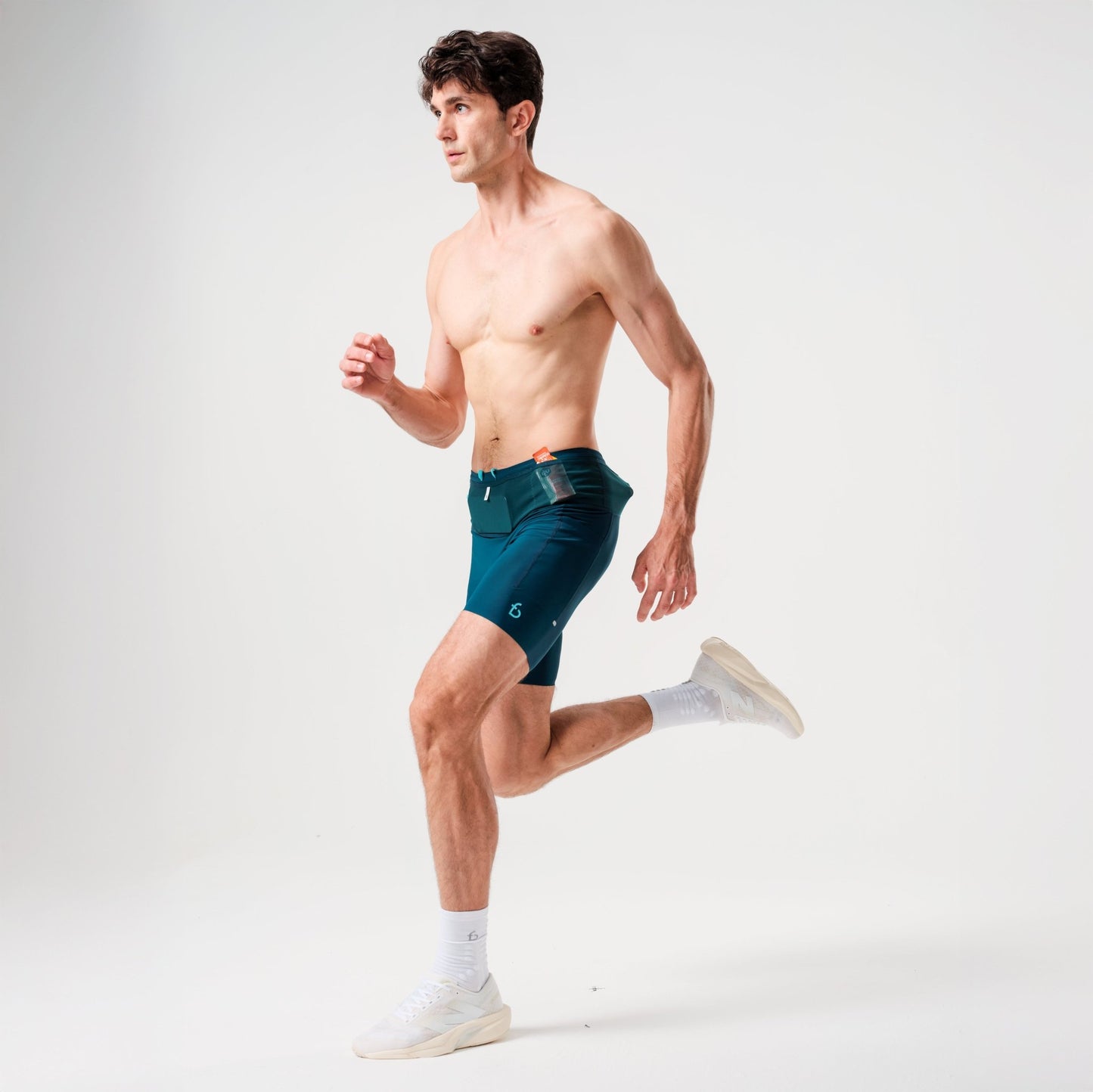 Men's Ouray Compression Short - FBMCS3 - DSG - XS - Dark - Sea - Green - XS - FlipBelt Sweden