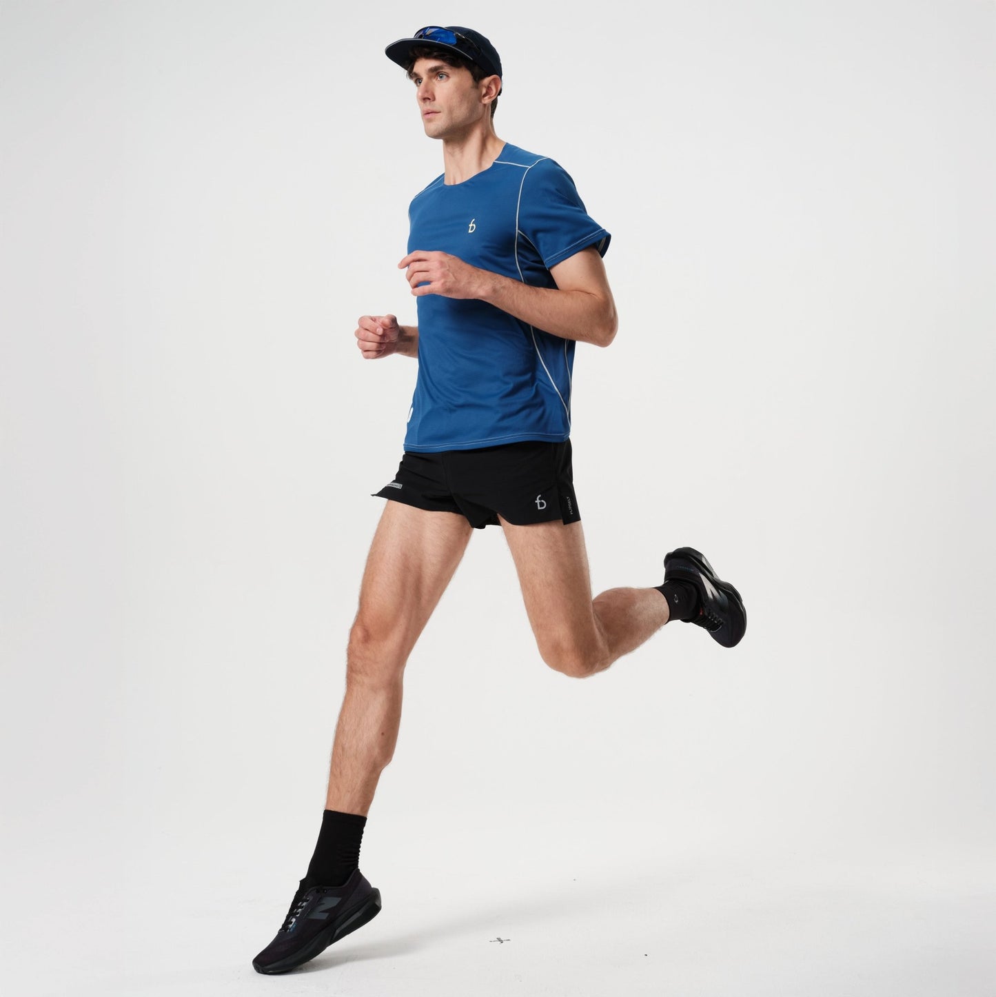 Men's Running Short Sleeve - FBCT03 - EBL - XS - Element - Blue - XS - FlipBelt Sweden
