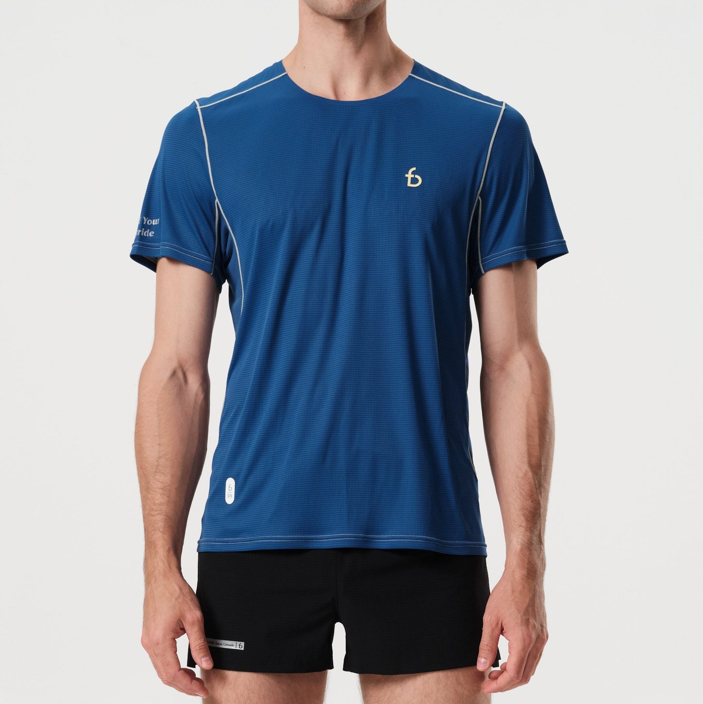 Men's Running Short Sleeve - FBCT03 - EBL - XS - Element - Blue - XS - FlipBelt Sweden