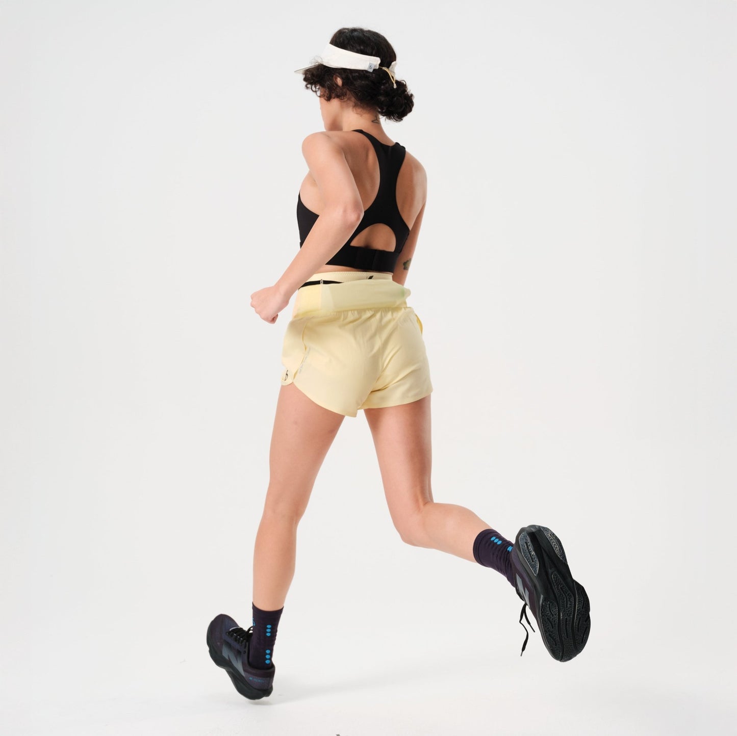 Women's Air Running Short - FBRS40 - CLY - XS - Cloud - Yellow - XS - FlipBelt Sweden