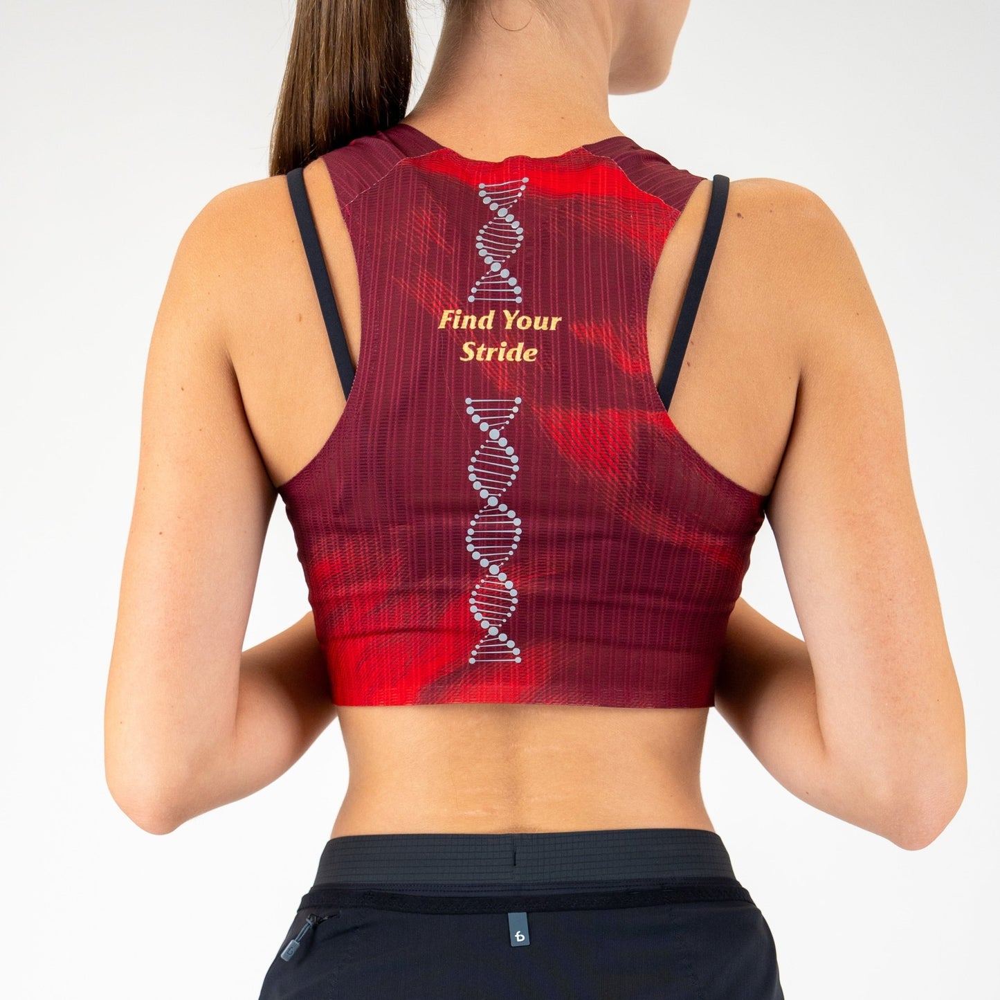 Women's Crop Top - FBSG12 - MRD - XS - Maroon - Red - XS - FlipBelt Sweden