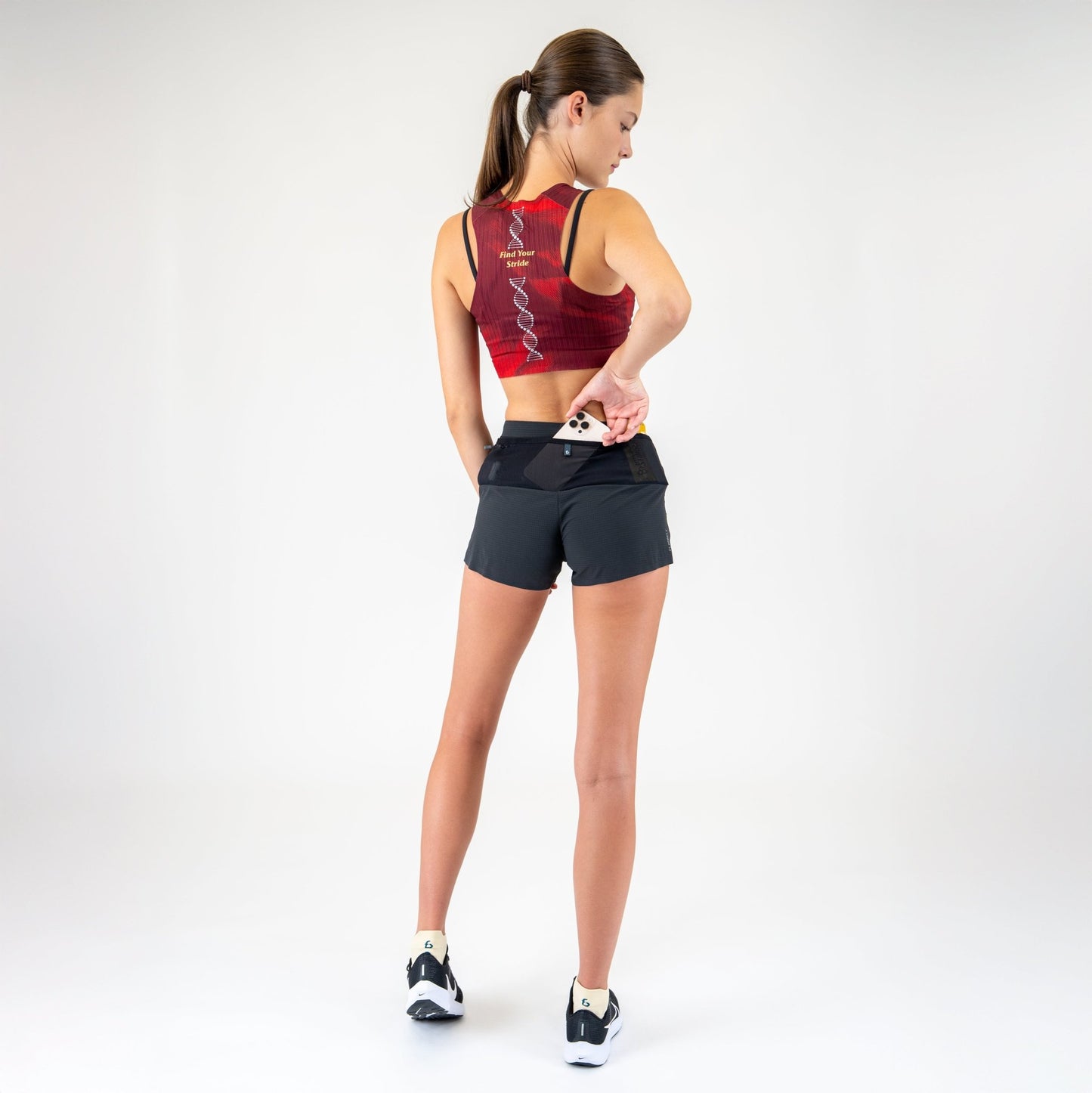 Women's Crop Top - FBSG12 - MRD - XS - Maroon - Red - XS - FlipBelt Sweden