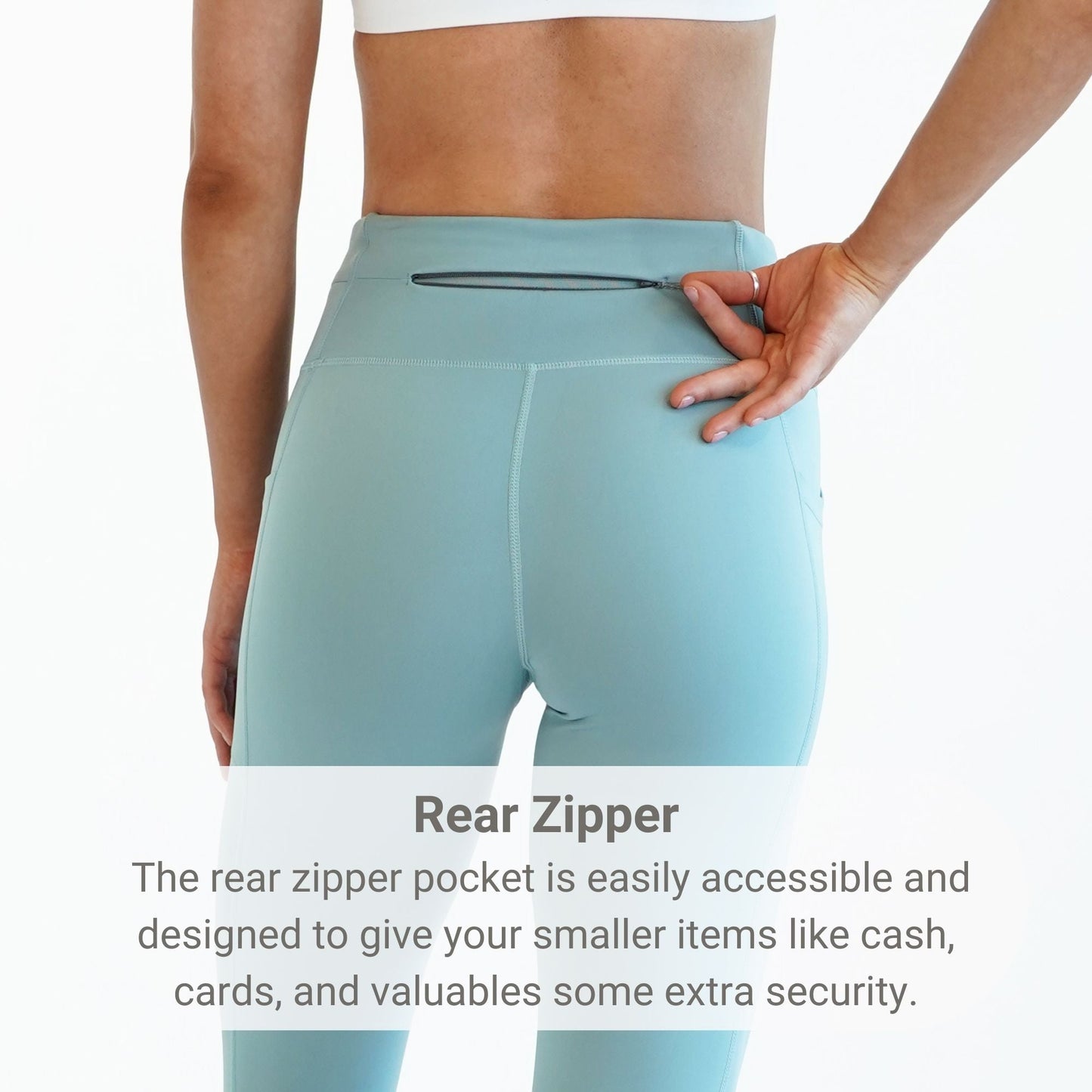 Women's Leggings - FBLG10 - SAG - XS - Sage - XS - FlipBelt Sweden