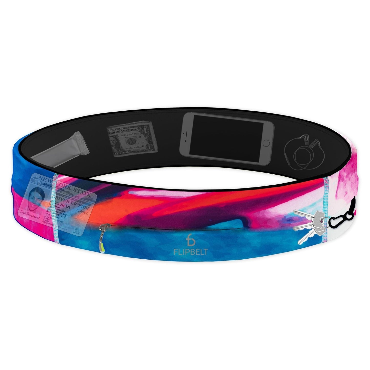 FlipBelt Zipper - FB0200 - ARSM - XS - ACRYLIC SUMMER - XS - FlipBelt Sweden