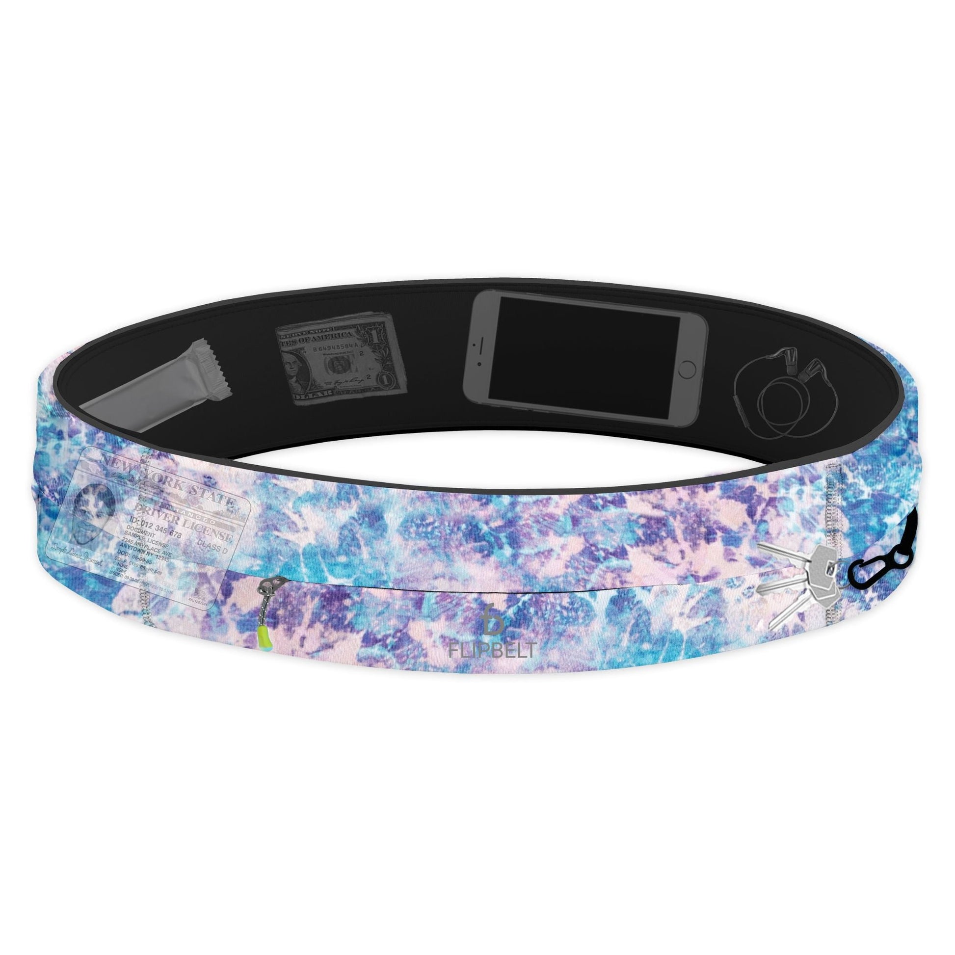 FlipBelt Zipper - FB0200 - OCBL - XS - OCEAN BLOOM - XS - FlipBelt Sweden
