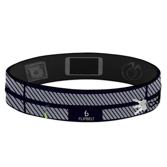 FlipBelt Zipper Reflective - FB0230 - BLK - XS - Reflective Black - XS - FlipBelt Sweden
