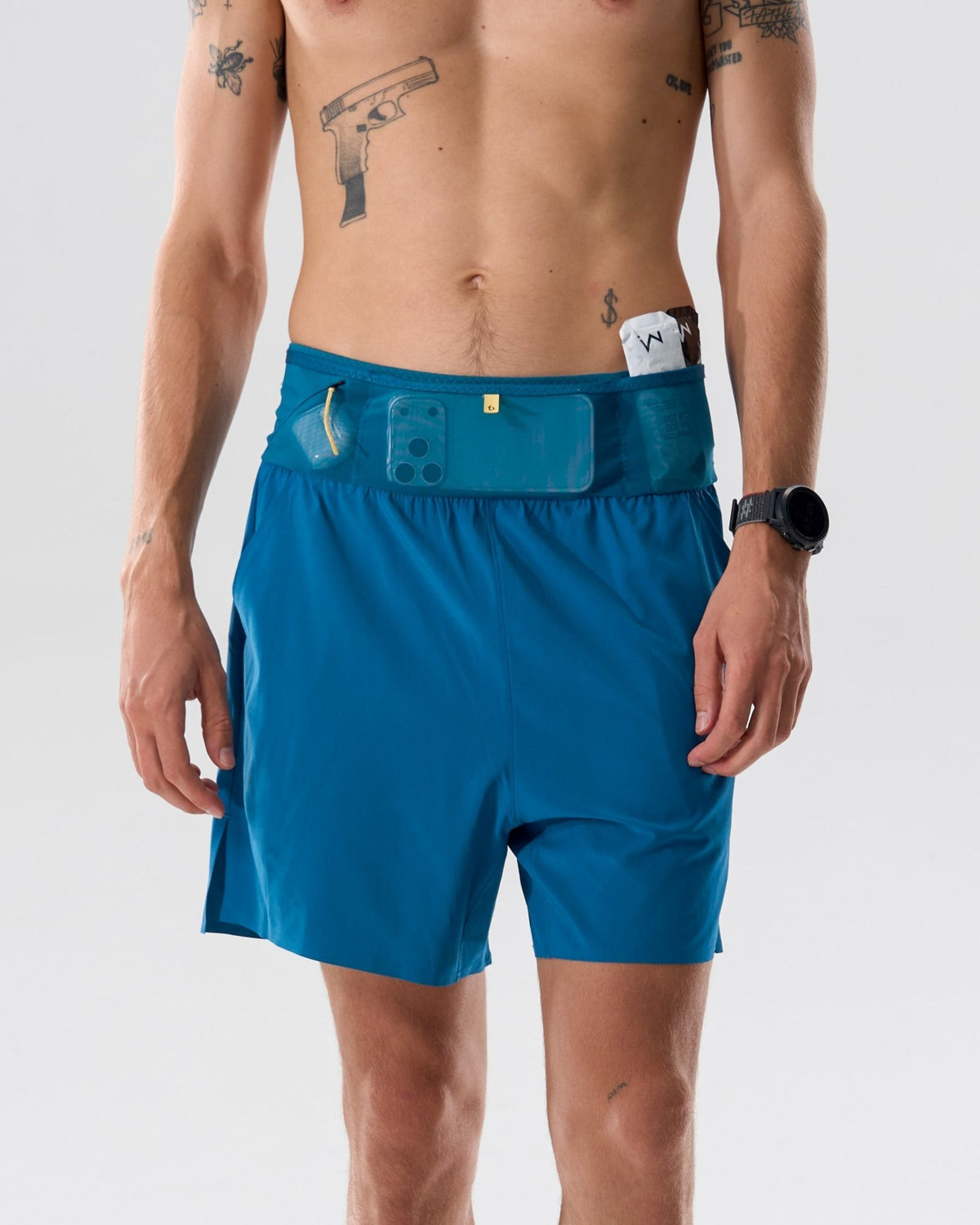 Men's Air Running Shorts - 6SMRS4-LTL-XS - Lagoon-Teal - XS - FlipBelt Sweden