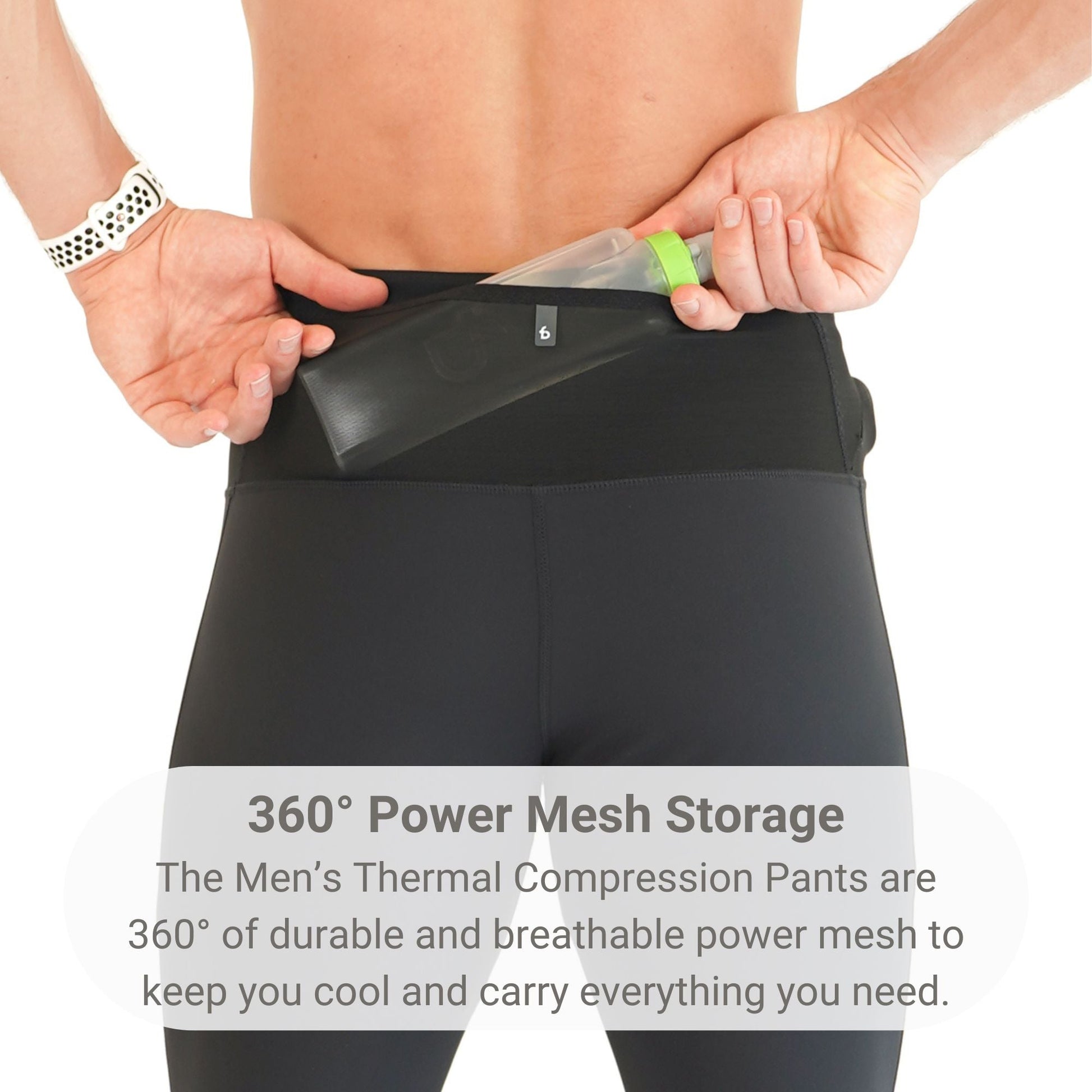 Men's Air Thermal Compression Pants - FBCL11-BLK-XS - XS - FlipBelt Sweden