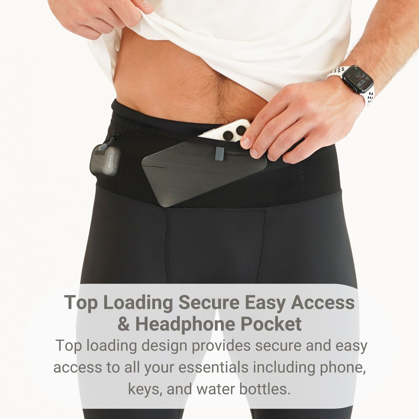 Men's Air Thermal Compression Pants - FBCL11-BLK-XS - XS - FlipBelt Sweden