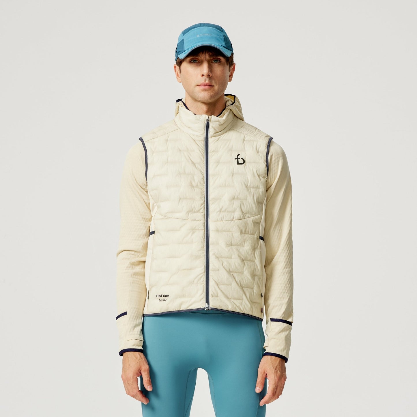 Men's Alpine Insulated Vest - FBMRV1-FRS-XS - Frosted Slate - XS - FlipBelt Sweden