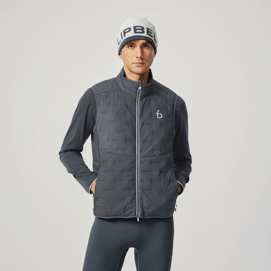 Men's Alpine Insulated Vest - FBMRV1-SGR-XS - Sandy Gray - XS - FlipBelt Sweden