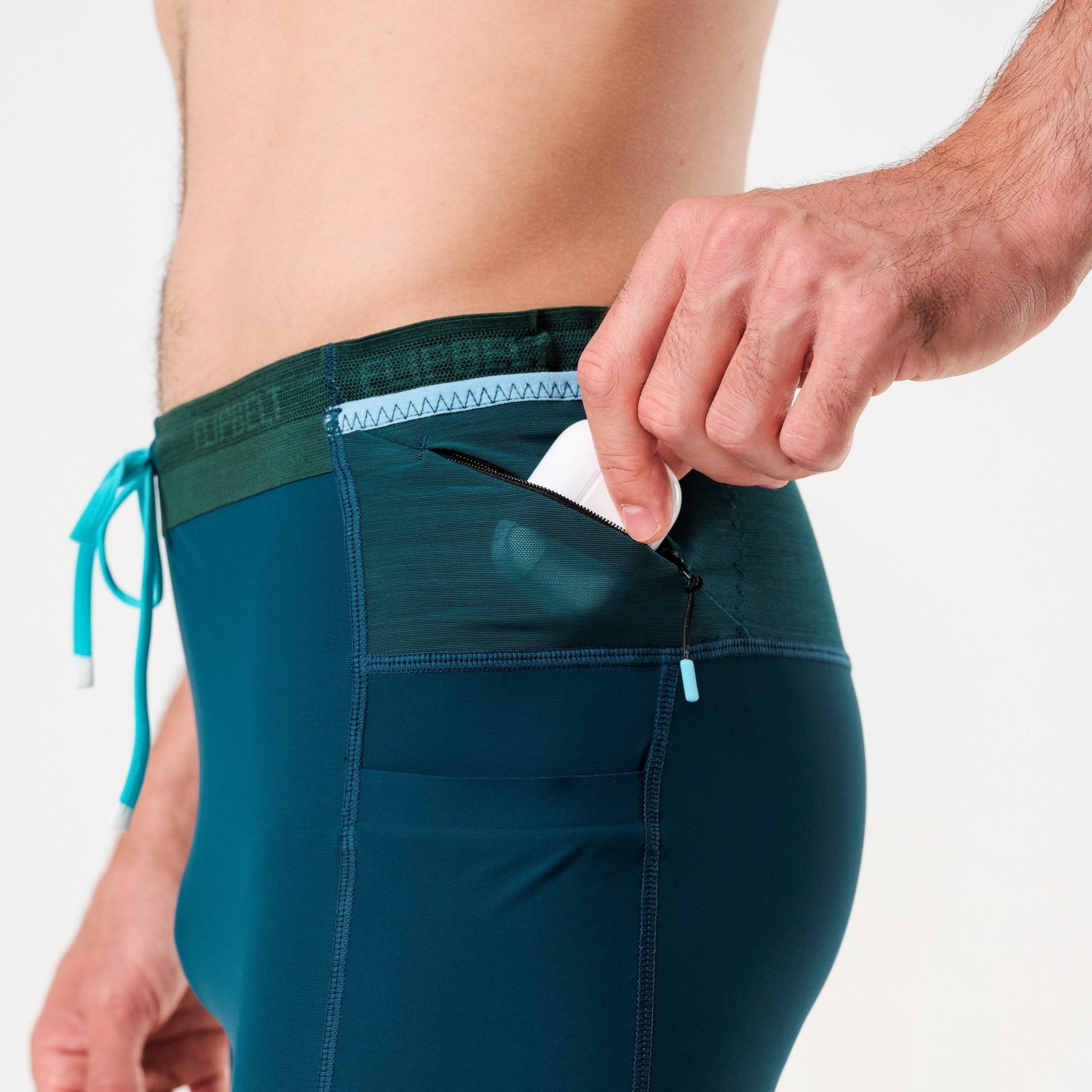 Men's Compression Shorts Elite - FBMCS4 - DSG - XS - Dark - Sea - Green - XS - FlipBelt Sweden