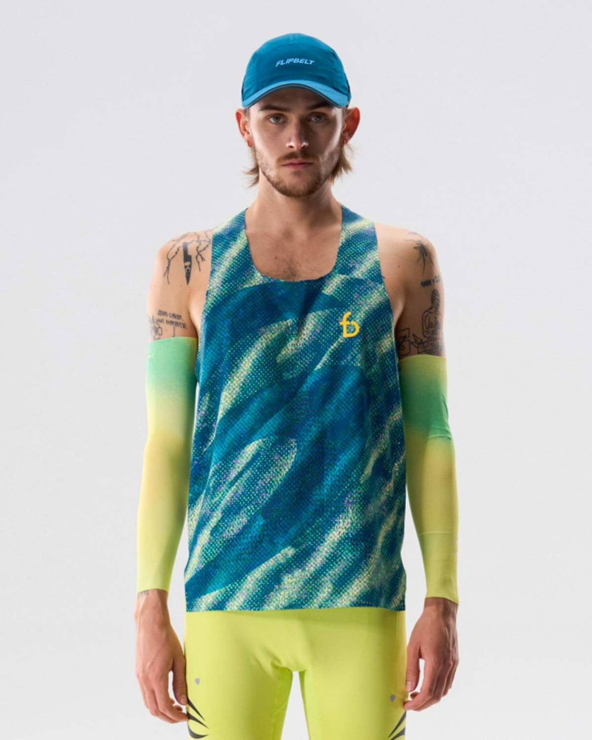 Men's Marathon Mesh Tank - 6SMSG4-DBL-XS - Digital-Blue - XS - FlipBelt Sweden