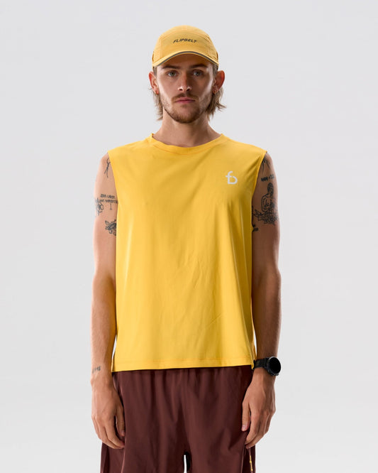 Men's Running Tank - 6SMVE4-DYL-XS - Daisy-Yellow - XS - FlipBelt Sweden