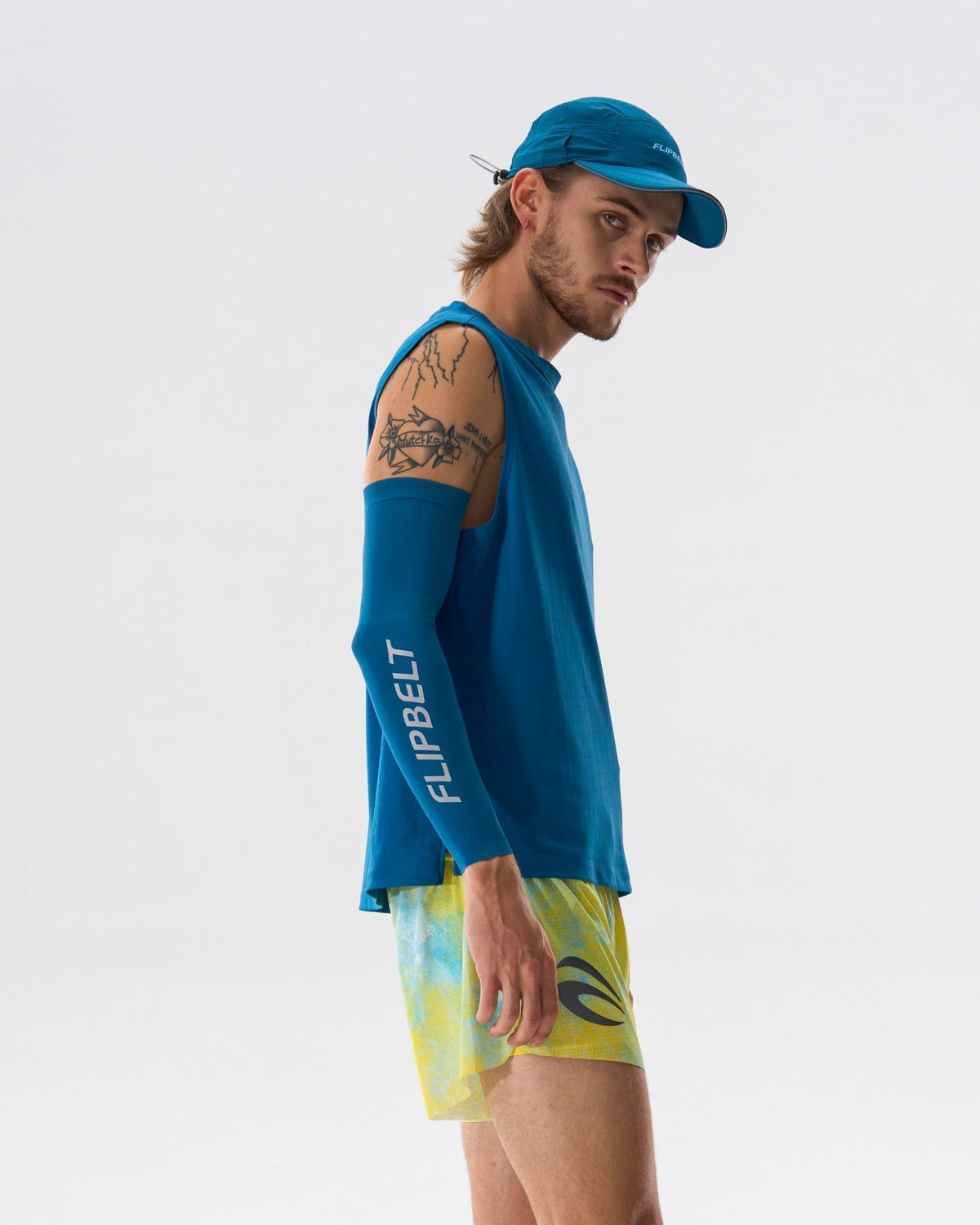 Men's Running Tank - 6SMVE4-LTL-XS - Lagoon-Teal - XS - FlipBelt Sweden