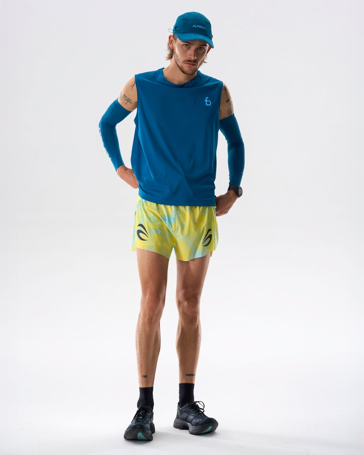 Men's Running Tank - 6SMVE4-LTL-XS - Lagoon-Teal - XS - FlipBelt Sweden