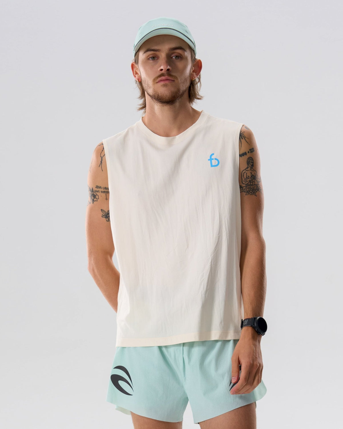 Men's Running Tank - 6SMVE4-WWH-XS - Whisper-White - XS - FlipBelt Sweden