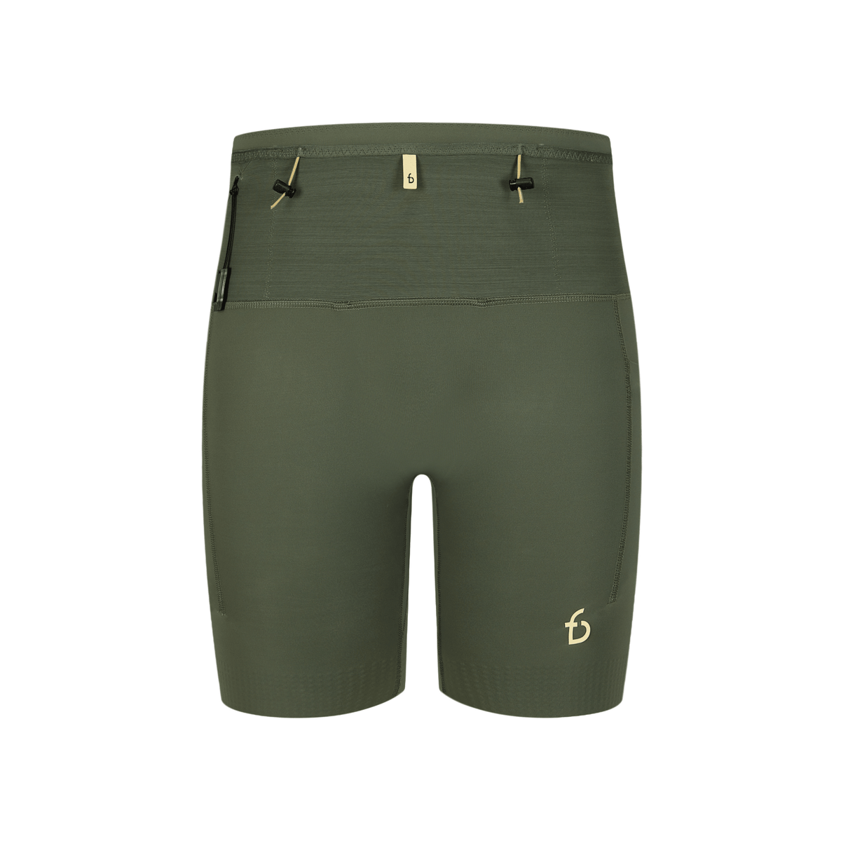 Men's Trail Run Compression Shorts - FBMCST-ARG-XS - Armor Green - XS - FlipBelt Sweden