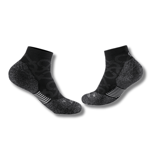 Quarter Cut Running Socks - FBSK02 - BLK - S - Black - Small - FlipBelt Sweden