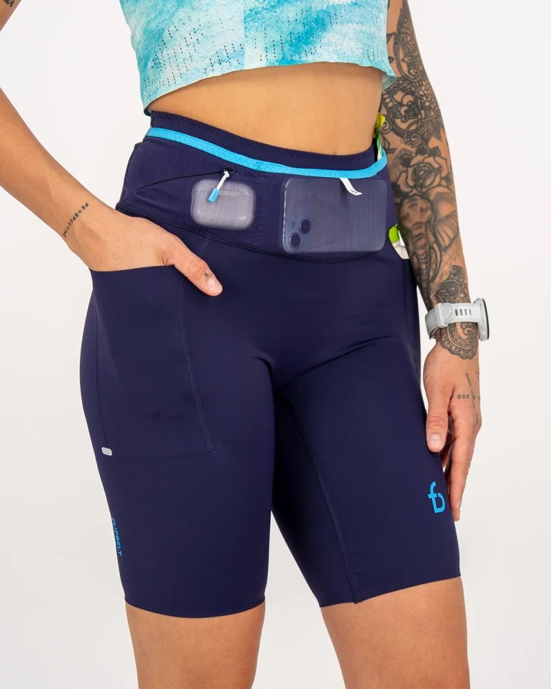 Women's 9" Ouray Compression Short - FBCS39-DRK-XS - Dark Knight - XS - FlipBelt Sweden