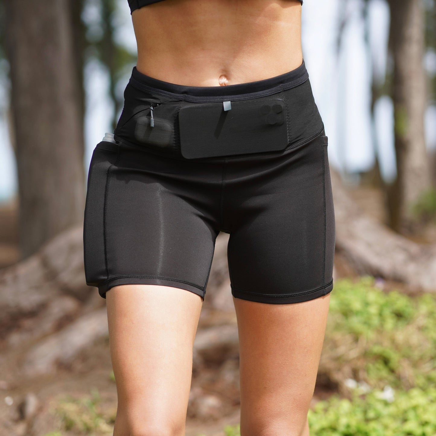 Women's Air Compression Shorts - FBCS45-BLK-S - Black - 5 inch - FlipBelt Sweden