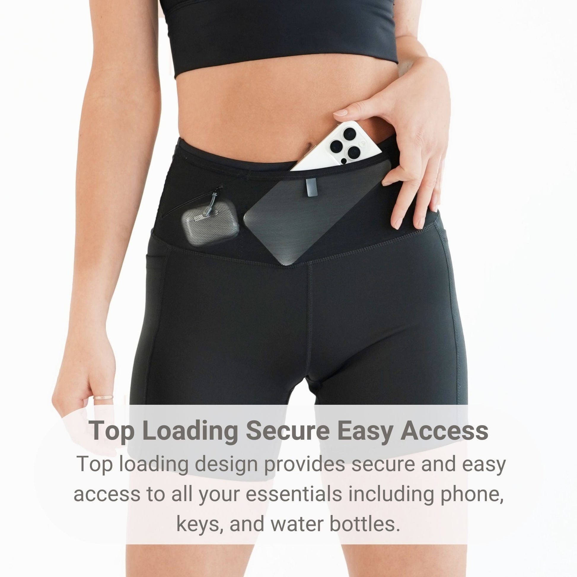 Women's Air Compression Shorts - FBCS45 - BLK - XS - Black - XS - FlipBelt Sweden