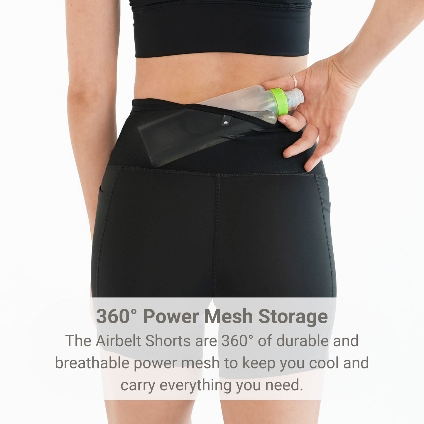 Women's Air Compression Shorts - FBCS45 - BLK - XS - Black - XS - FlipBelt Sweden