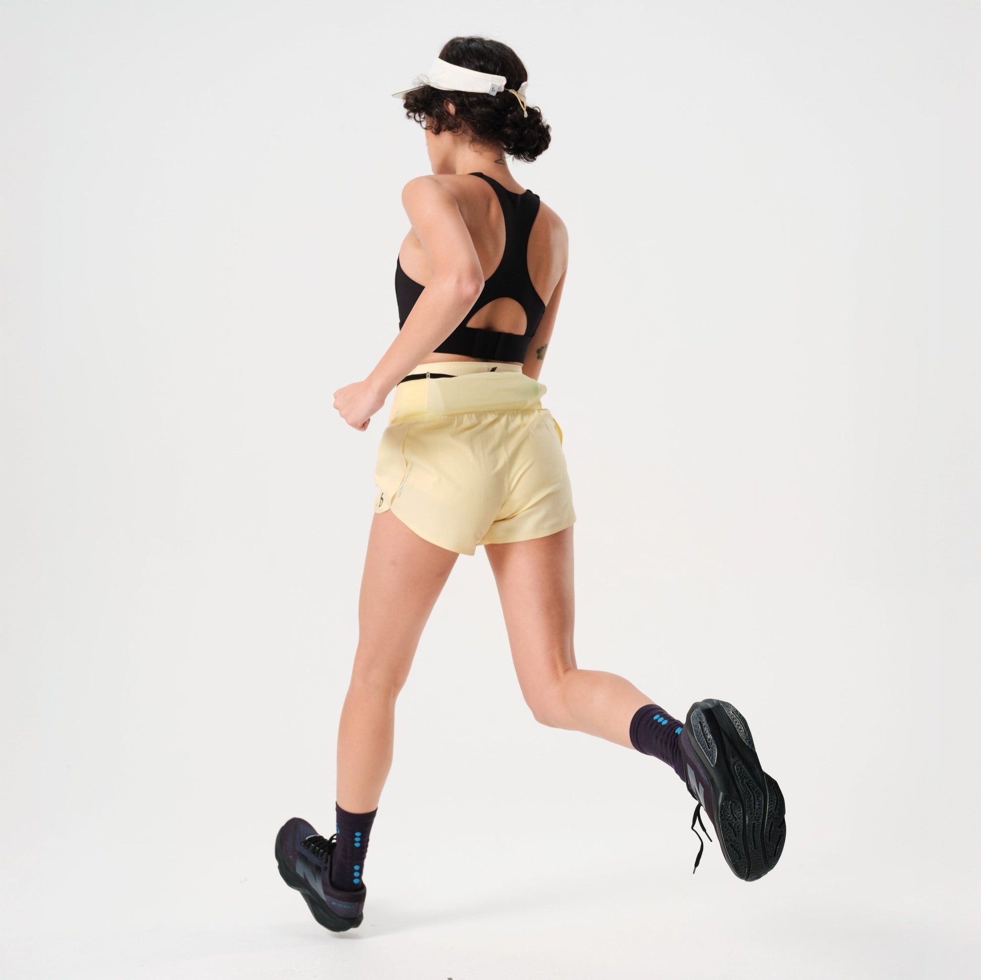Women's Air Running Short - FBRS40 - CLY - XS - Cloud - Yellow - XS - FlipBelt Sweden