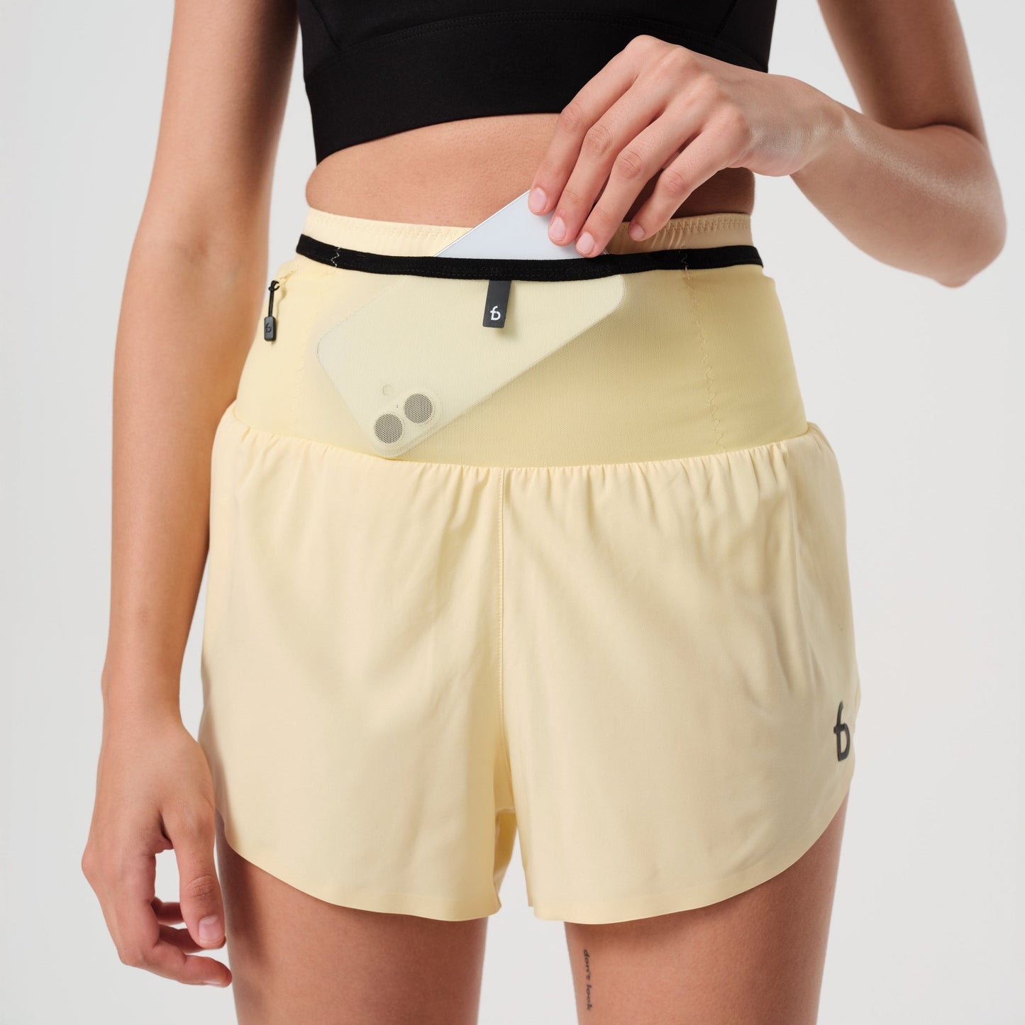 Women's Air Running Short - FBRS40-CLY-XS - Cloud Yellow - XS - FlipBelt Sweden