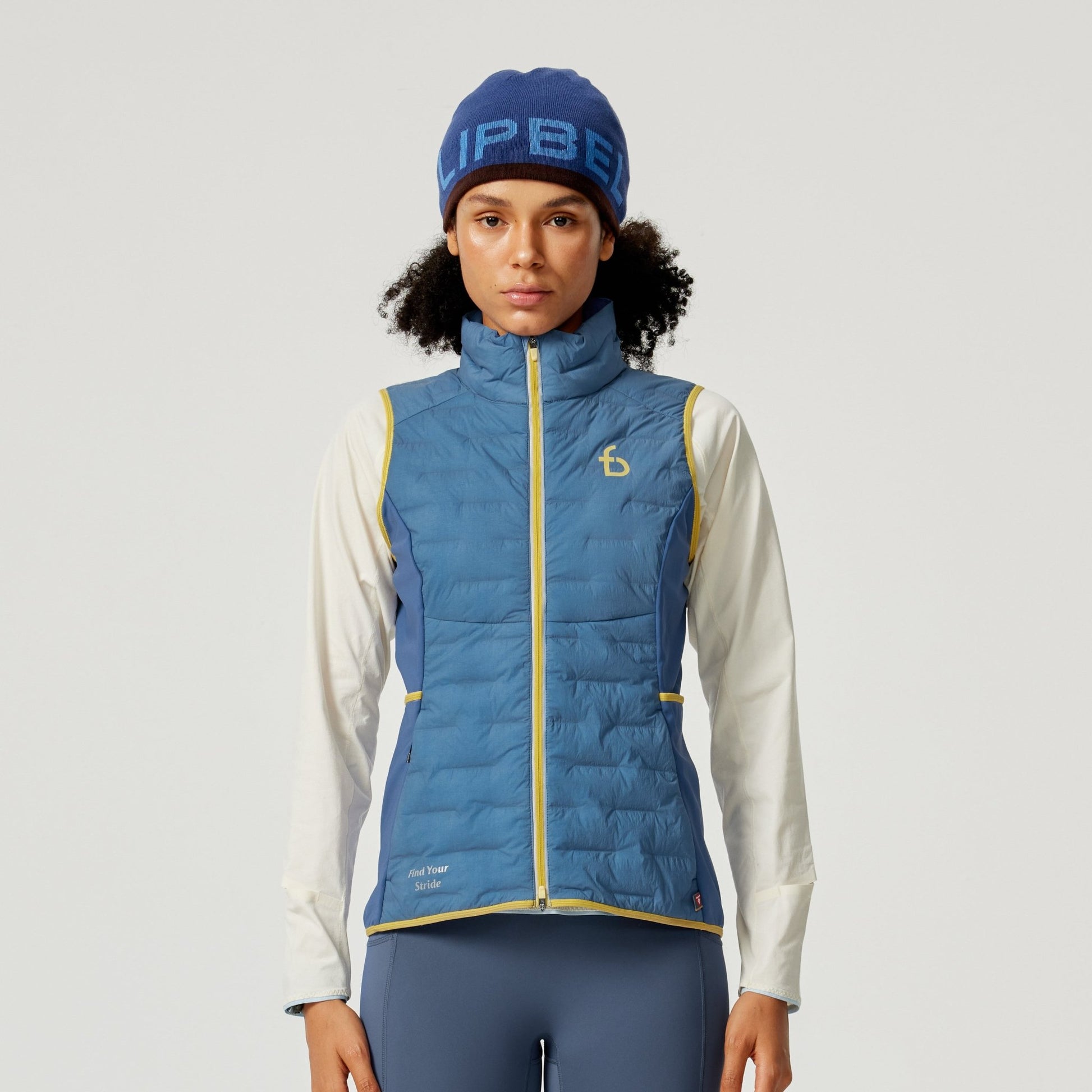 Women’s Alpine Insulated Vest – Lätt och varm väst för vinterlöpning - FBWRV1-DHZ-XS - Dusken Horizon - XS - FlipBelt Sweden