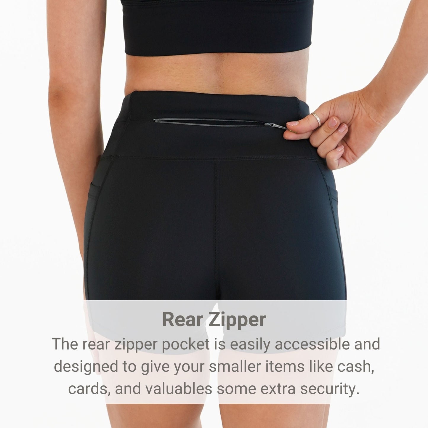 Women's Compression Shorts - FBCS15 - BLK - XS - 5 inch - XS - FlipBelt Sweden