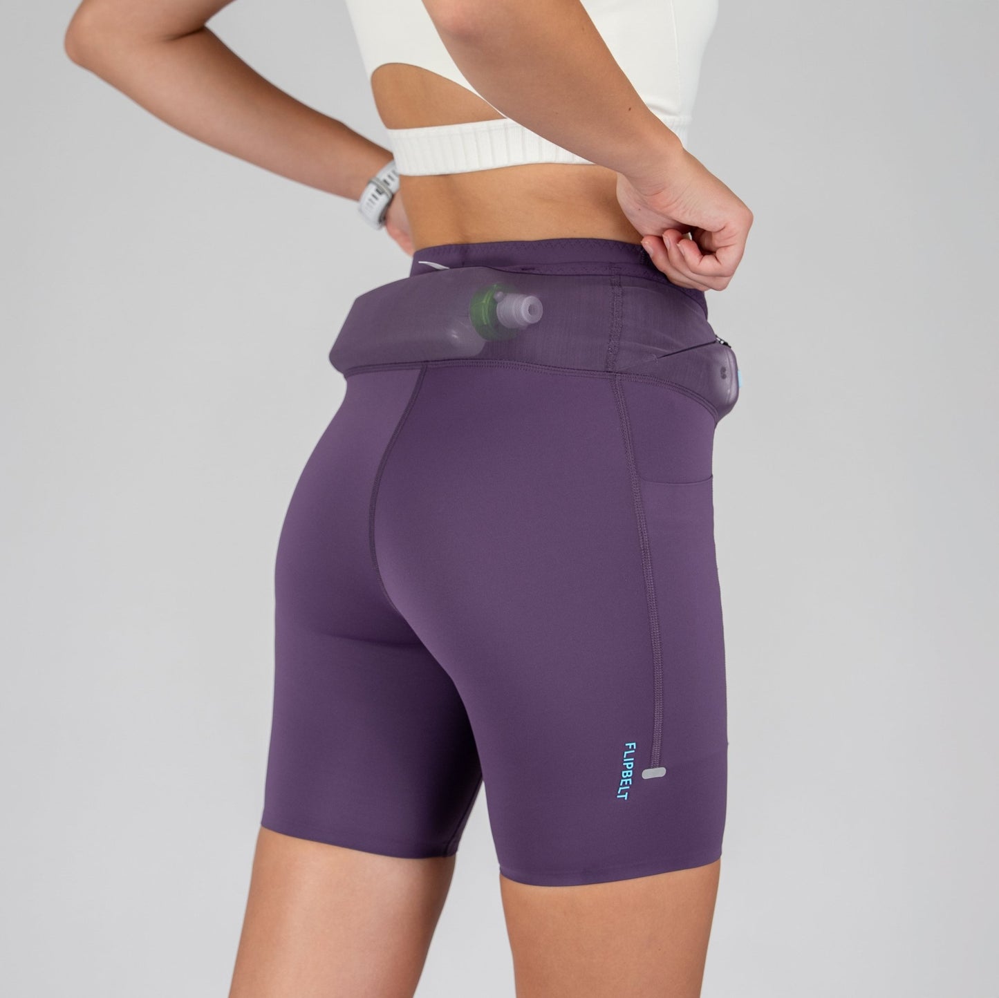 Women's Ouray Compression Short - FBCS35-GBL-XS - Glacier Blue - XS - FlipBelt Sweden