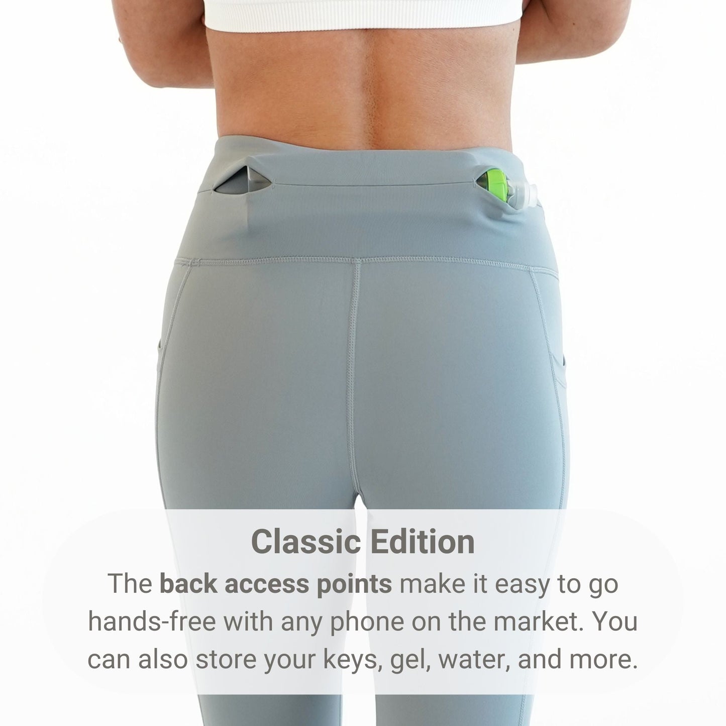 Women's Running Crops - FBCR14-MBL-XS - Classic Midnight Blue - XS - FlipBelt Sweden