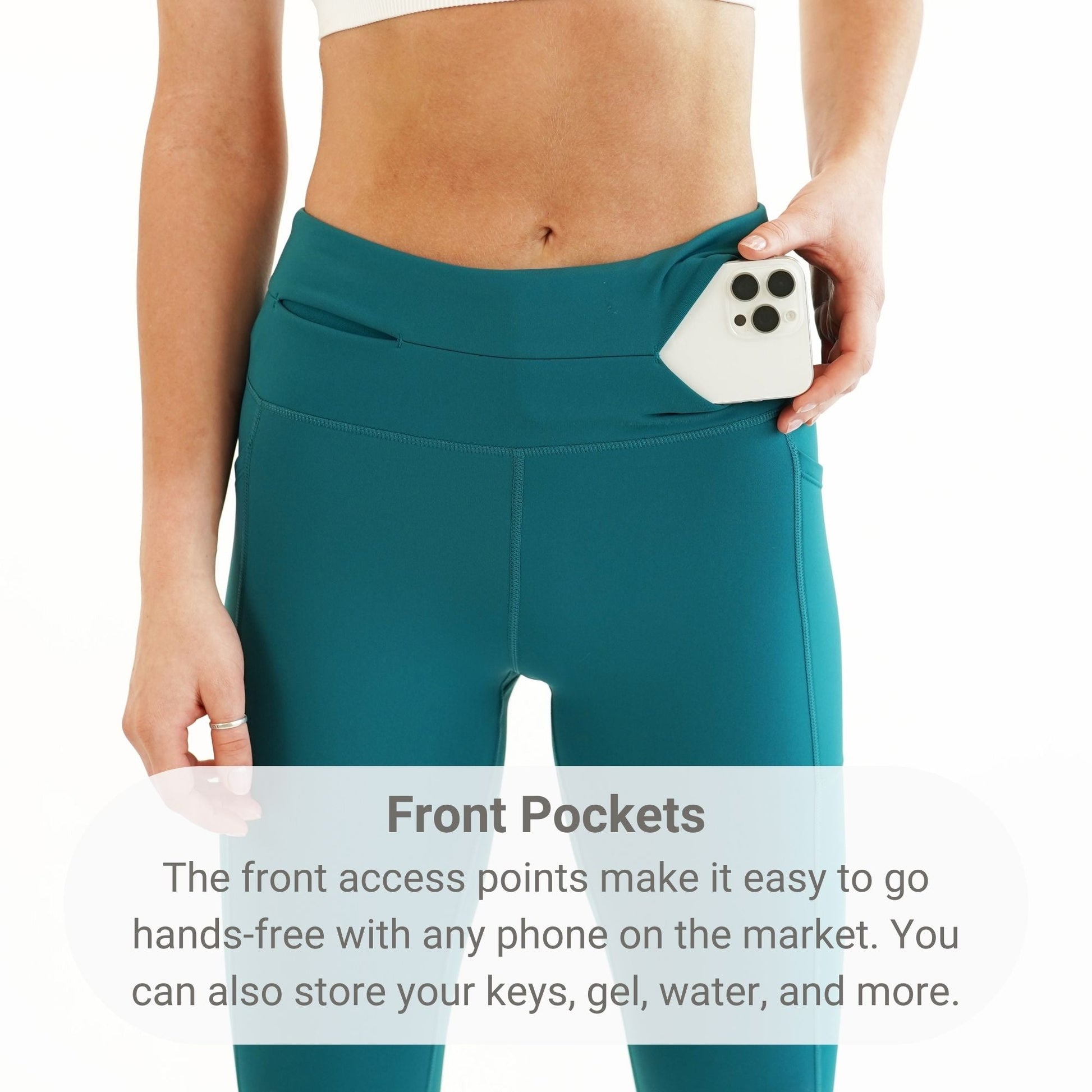 Women's Thermal Leggings - FBLG11 - FDJ - XS - FADED JADE - XS - FlipBelt Sweden